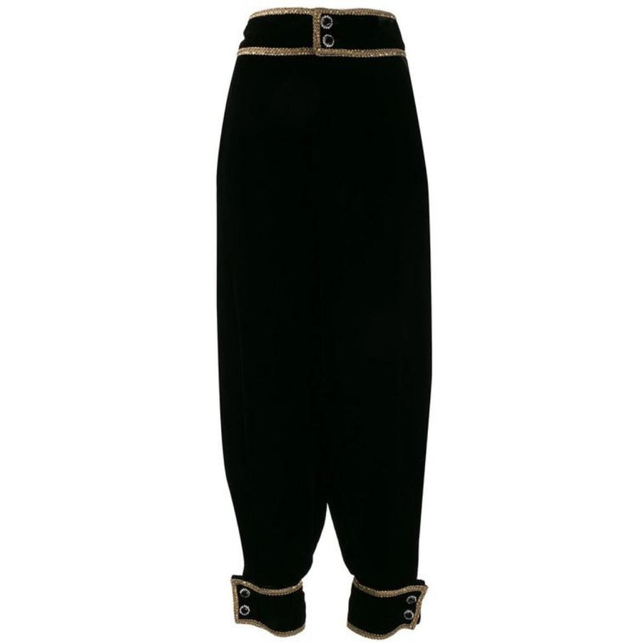 Gucci-Jewel-embellished Cotton Trousers - Runway Catalog