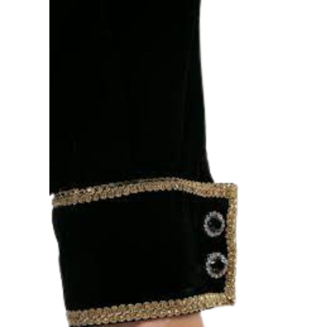 Jewel-embellished Cotton Trousers