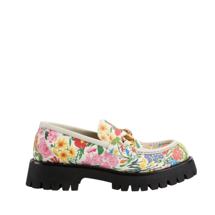 Gucci-Ken Scott Print Lug Sole Loafers - Runway Catalog