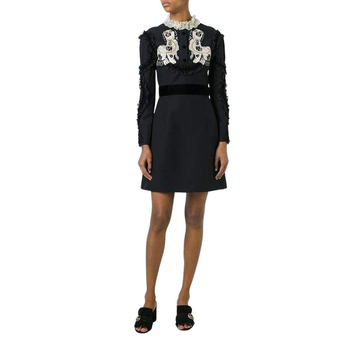 King Spaniel Applique Dress