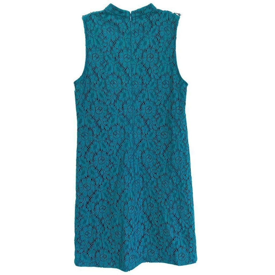 Lace Embroidered Cluny Rose Dress