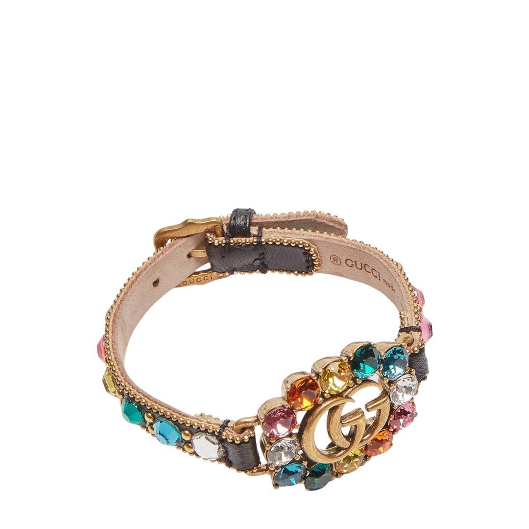 Leather Bracelet with Double G