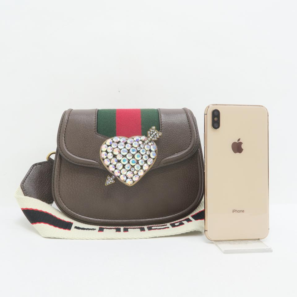 G*G Linea Small Totem Brown Calfskin Shoulder Bag