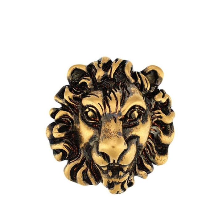 Gucci-Lion Embellished Brooch - Runway Catalog