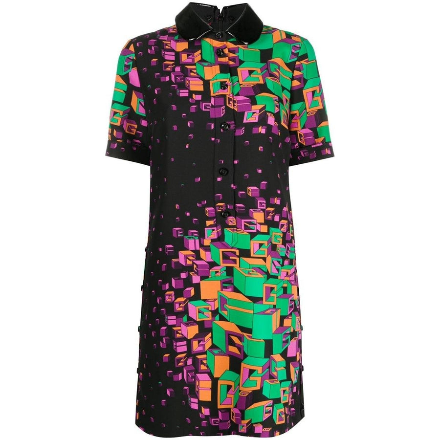 Gucci-Logo-print Short Dress - Runway Catalog
