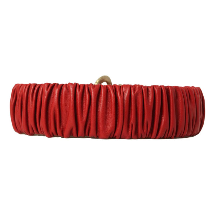Gucci Marmont GG Red Leather Strectch Belt Size 95/38 602074