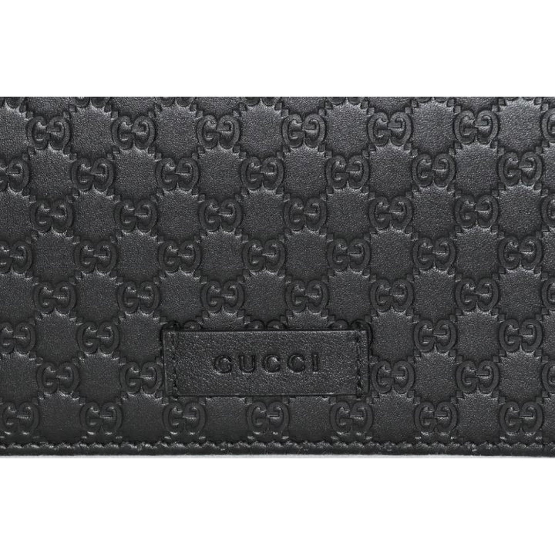 Gucci Microguccissma Black Wallet Crossbody Handbag 466507