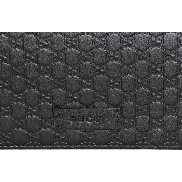 Gucci Microguccissma Black Wallet Crossbody Handbag 466507