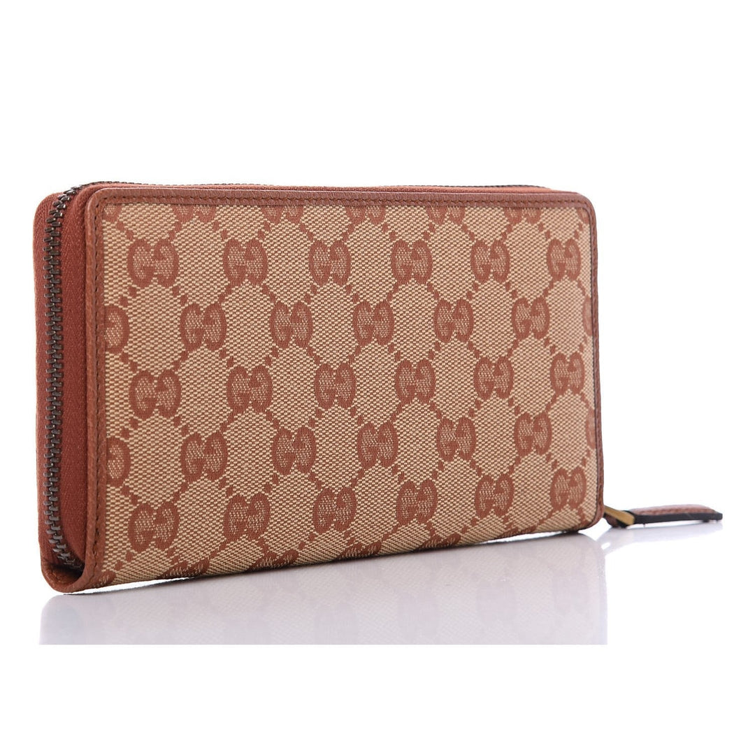 Gucci Monogram NY Yankees Canvas Guccisima Zip Around Wallet 547791