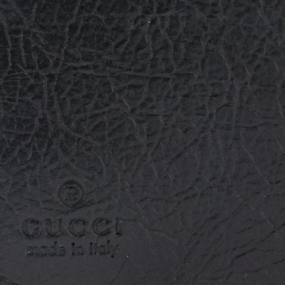Gucci Morpheus GG Logo Fluffy Black Leather Bifold 575985