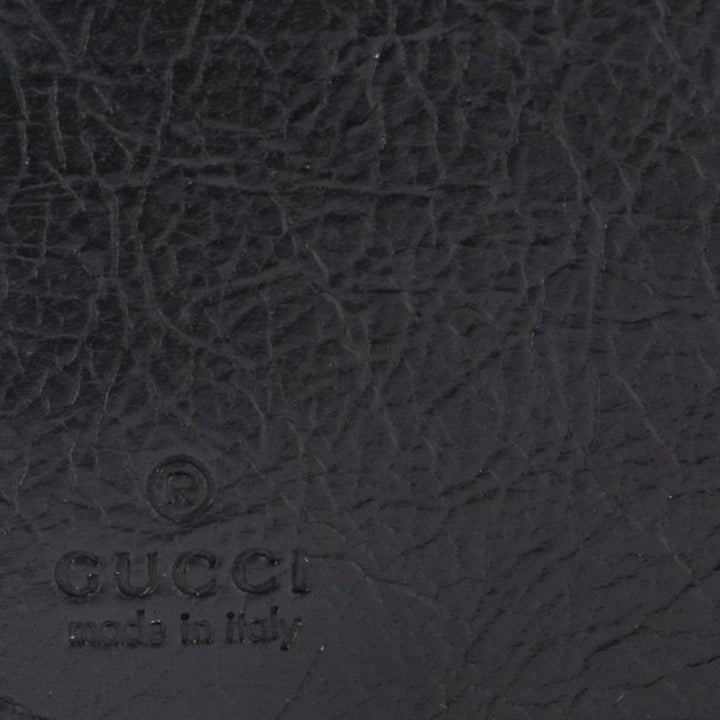 Gucci Morpheus GG Logo Fluffy Black Leather Bifold 575985