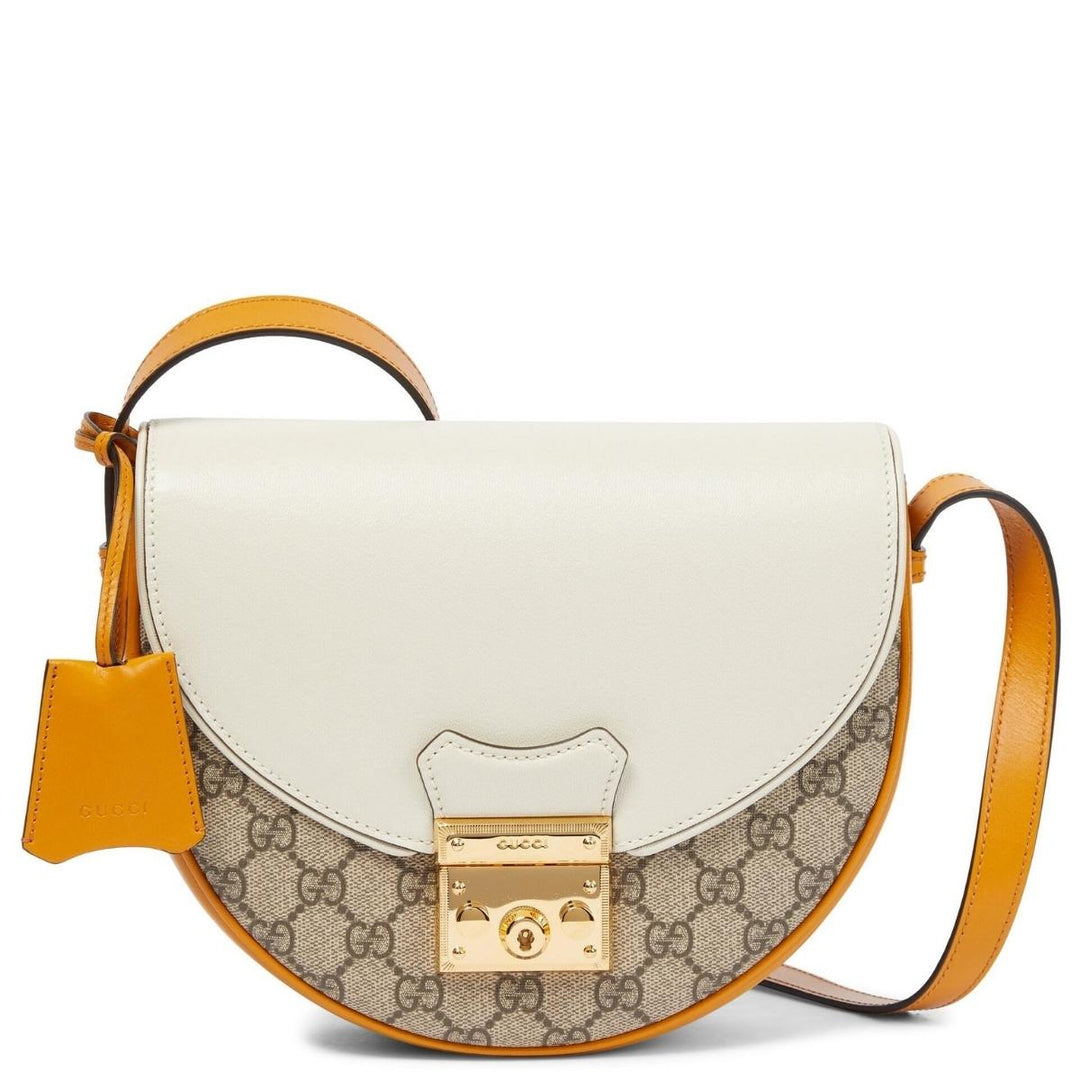 Gucci-Natural Padlock GG Small Leather Shoulder Bag - Runway Catalog