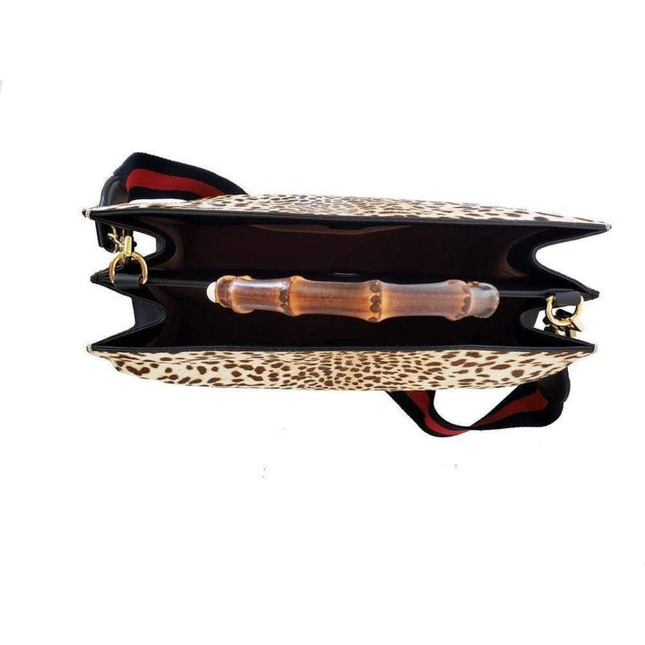 Nymphaea Leopard Print Large Bag