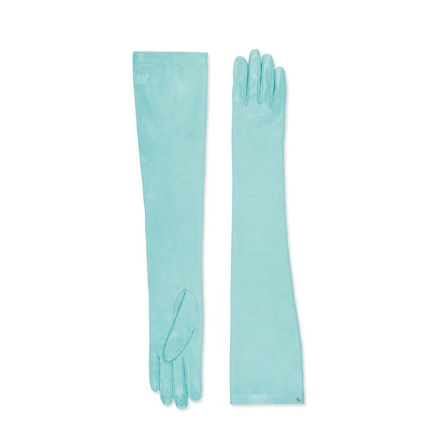 Gucci-Opera Blue Leather Gloves - Runway Catalog