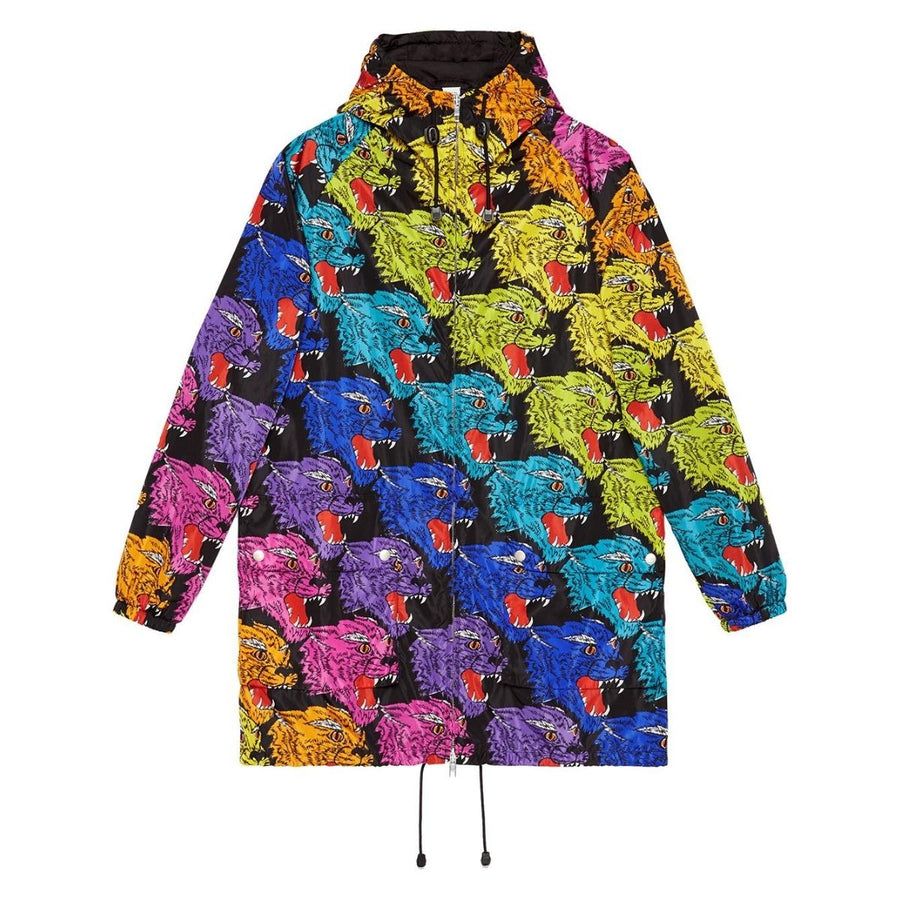 Gucci-Panther face nylon jacket - Runway Catalog