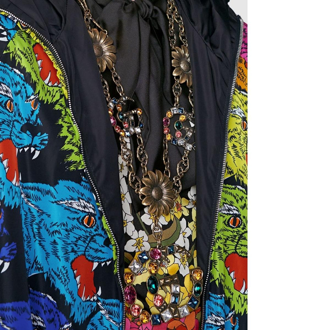 Panther face nylon jacket