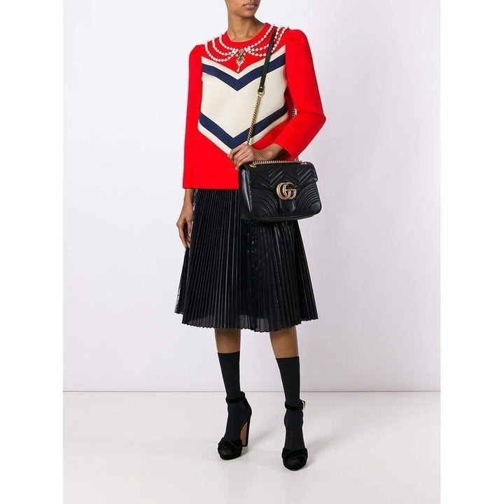 Pearl Embellished Jersey Sweatshirt