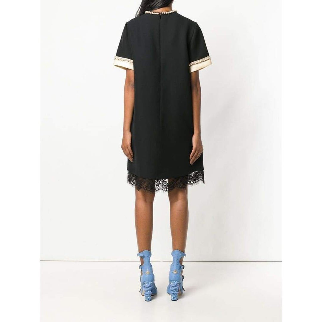 Pearl Embellished Shift Dress