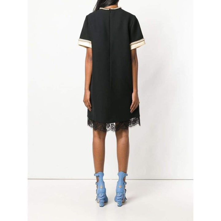 Pearl Embellished Shift Dress