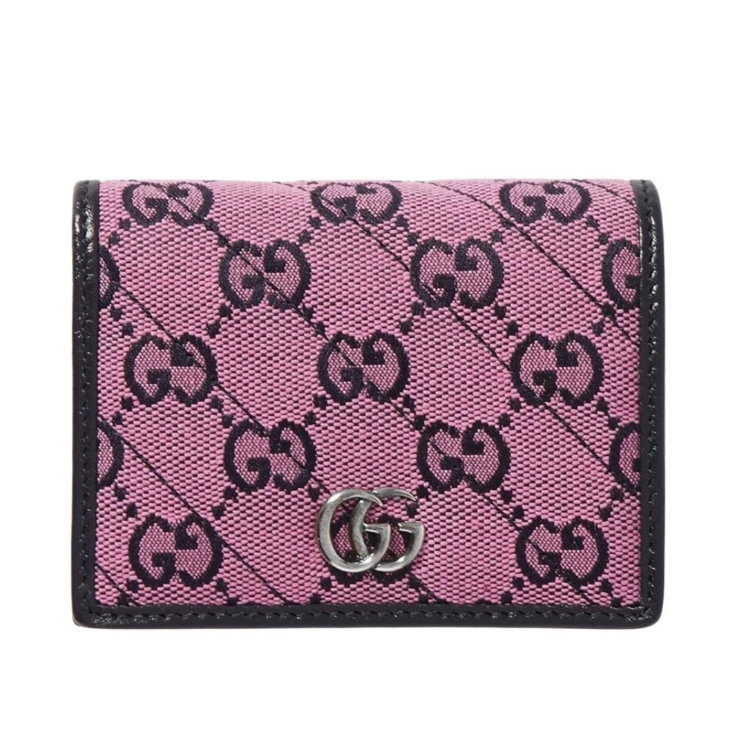 Gucci-Pink Gg Marmont Multicolor Wallet - Runway Catalog