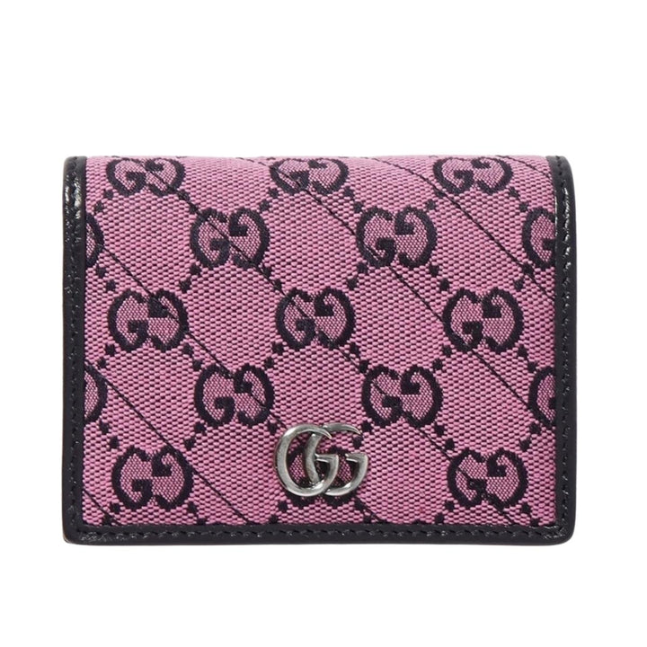 Gucci-Pink Gg Marmont Multicolor Wallet - Runway Catalog