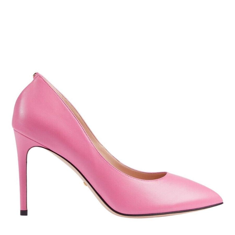 Gucci-Pink Leather Stiletto Pump - Runway Catalog