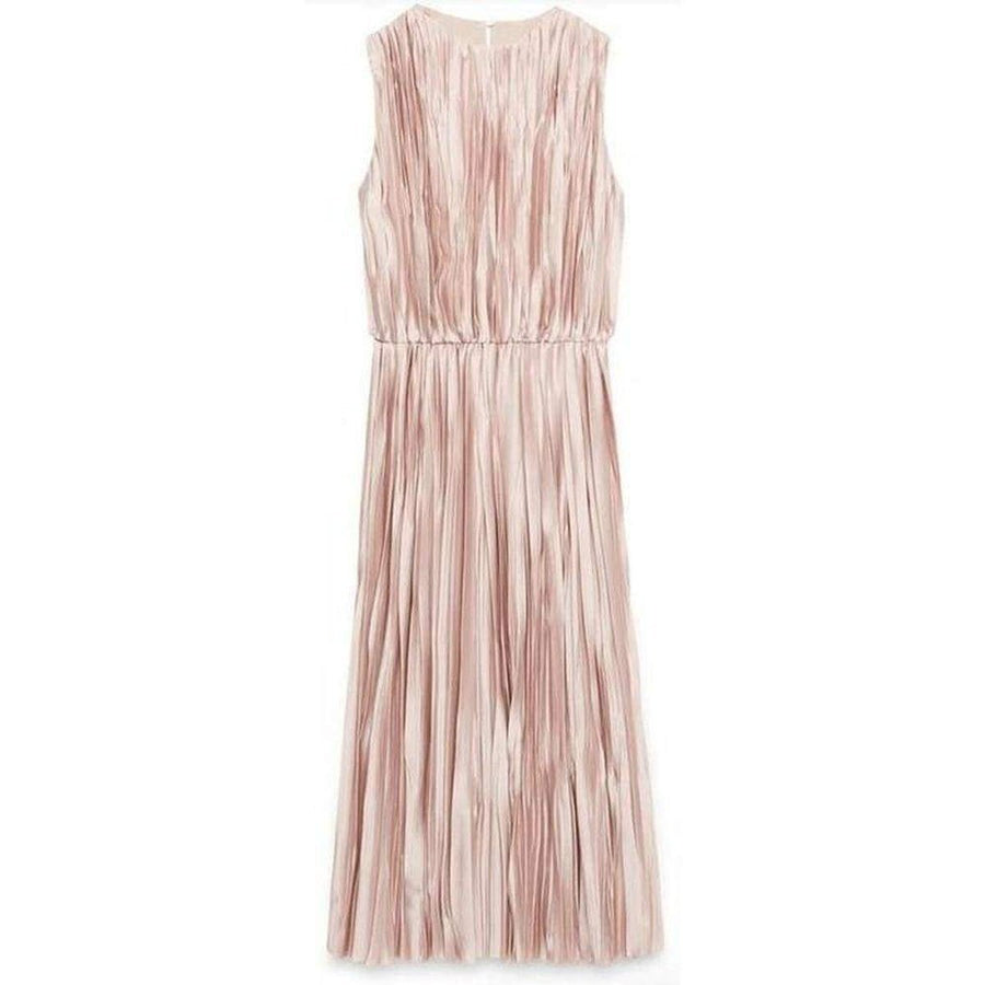 Gucci-Pink Poly Satin Plissé Dress - Runway Catalog