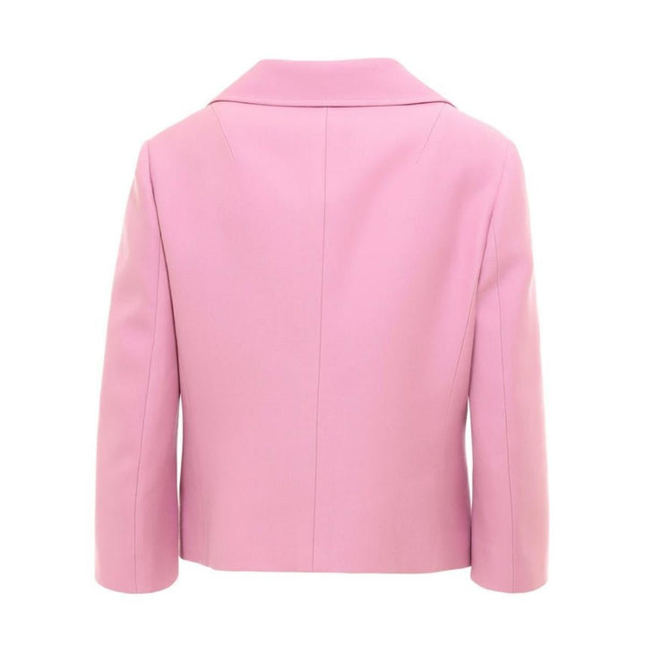 Pink Silk and Wool Blazer Jacket