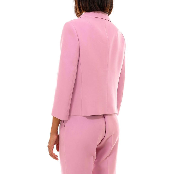 Pink Silk and Wool Blazer Jacket