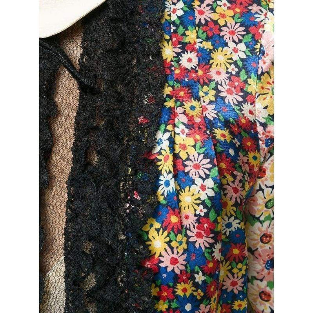 Pleated Bib Peter Pan Blouse