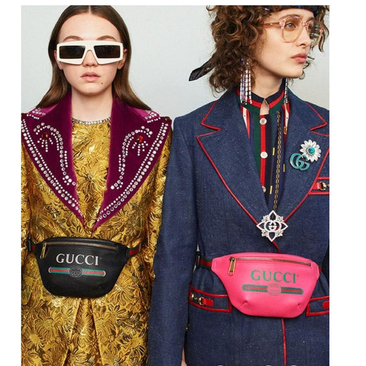 Print Small Logo Belt Bag