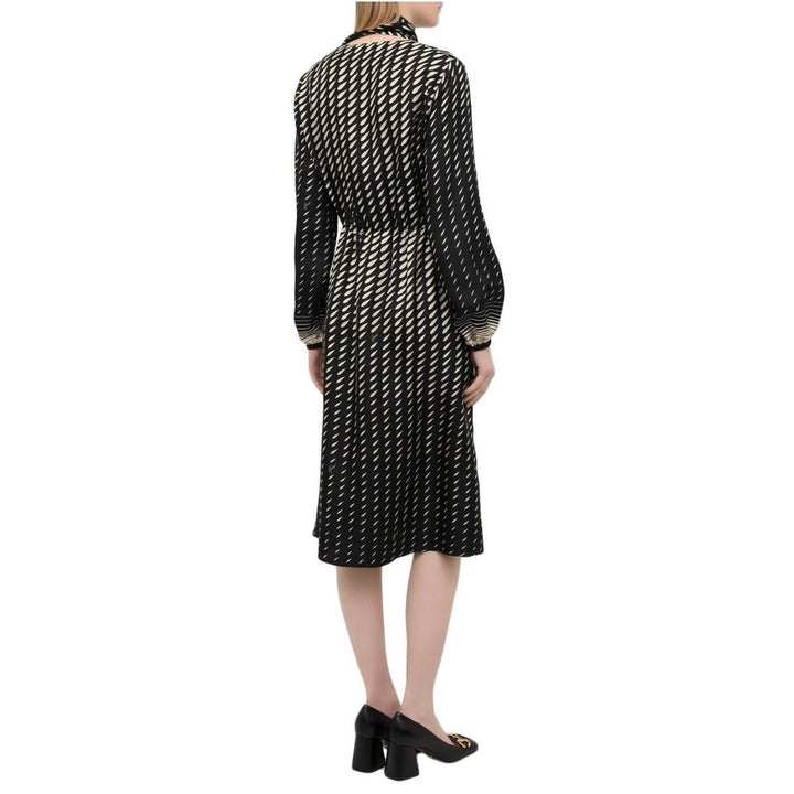 Printed Scarf Belted Wrap Dress