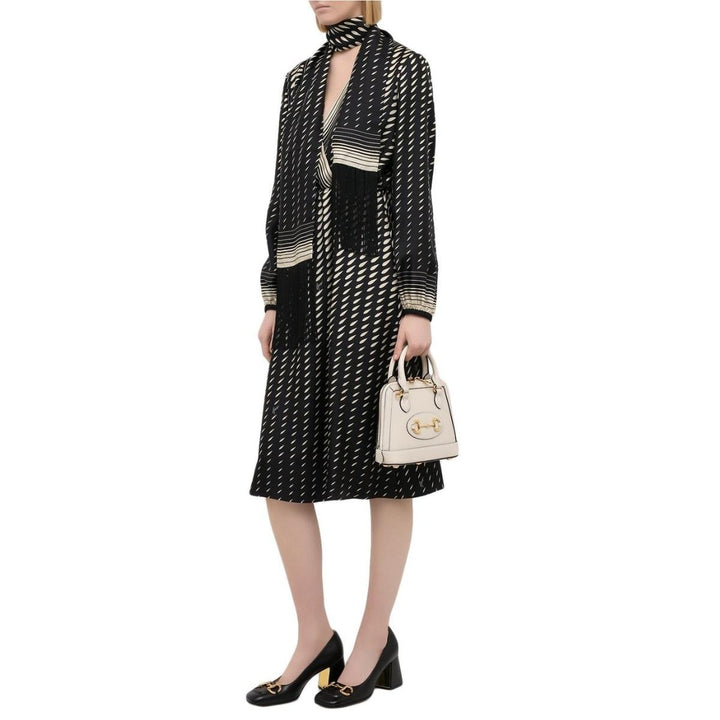 Printed Scarf Belted Wrap Dress