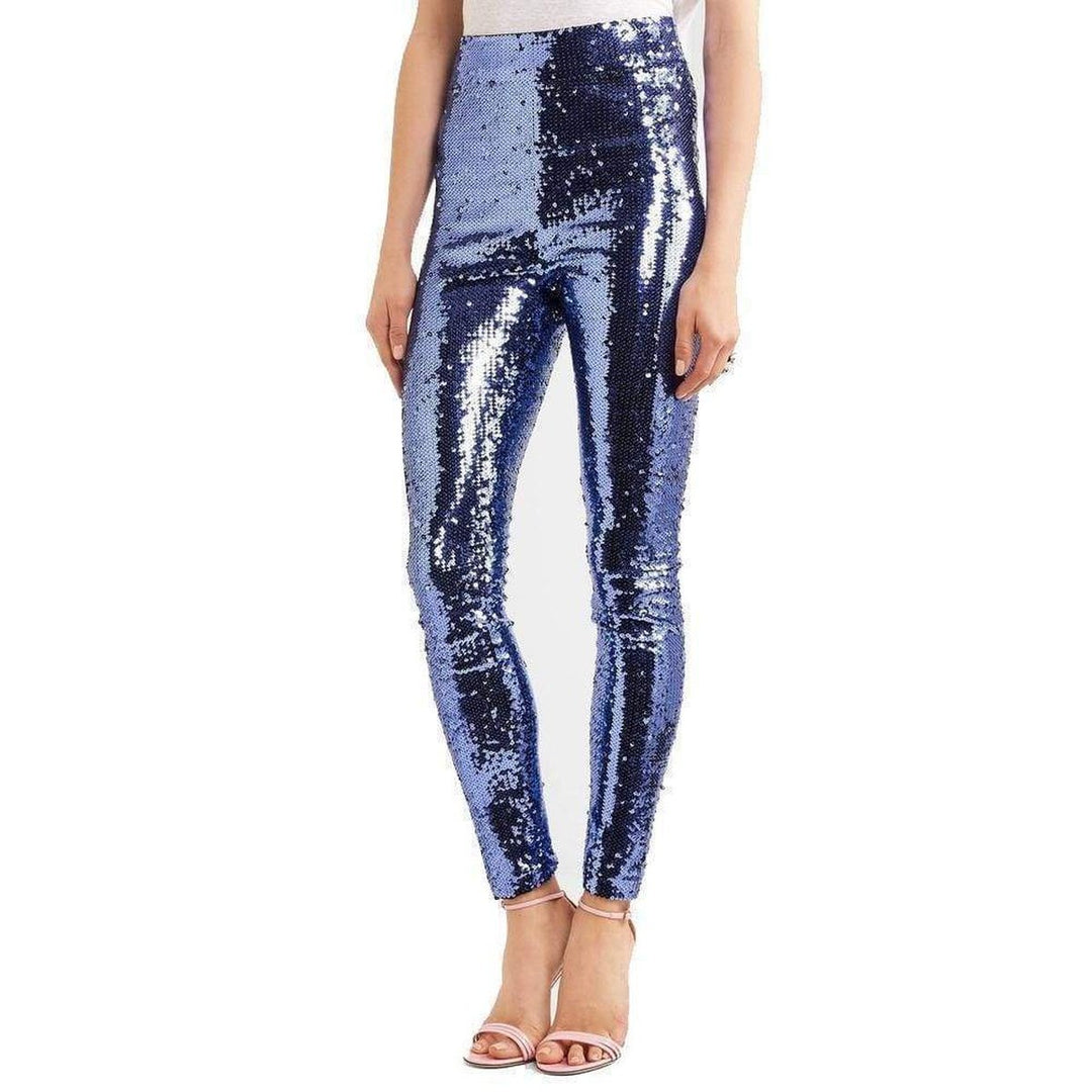 Purple Sequin Tulle Leggings
