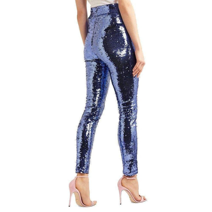 Purple Sequin Tulle Leggings