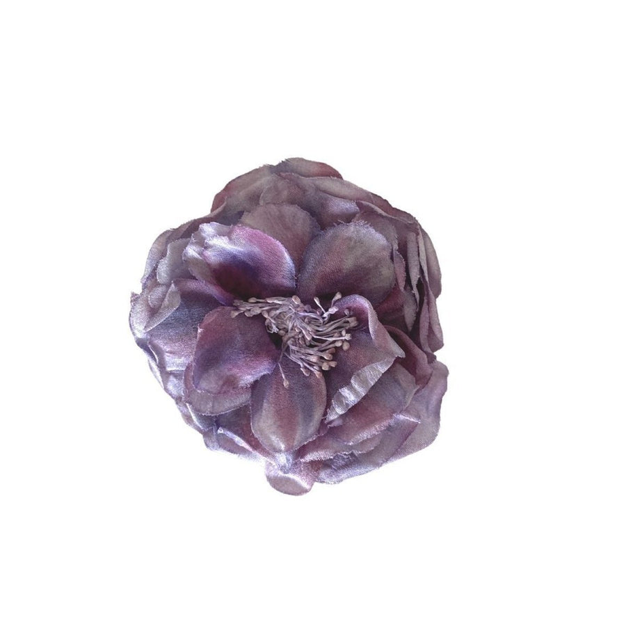 Gucci-Purple Silk Flower Brooch - Runway Catalog