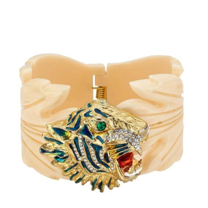 Gucci-Rajah Resin Leaf Bracelet - Runway Catalog