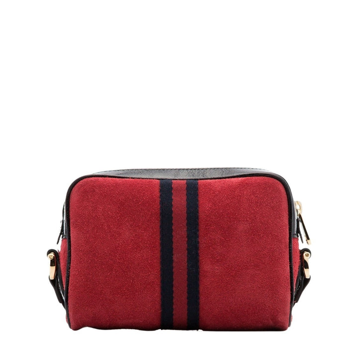 Red Ophidia Suede Mini Bag