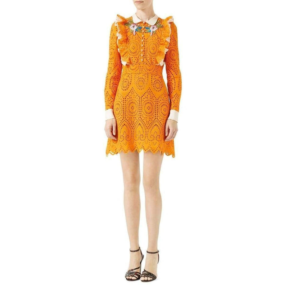 San Gallo Embroidered Broderie Anglaise Dress