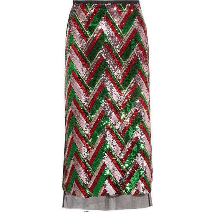 Gucci-Sequinned Tulle Midi Skirt - Runway Catalog