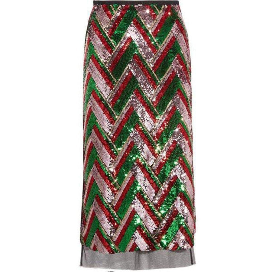 Gucci-Sequinned Tulle Midi Skirt - Runway Catalog