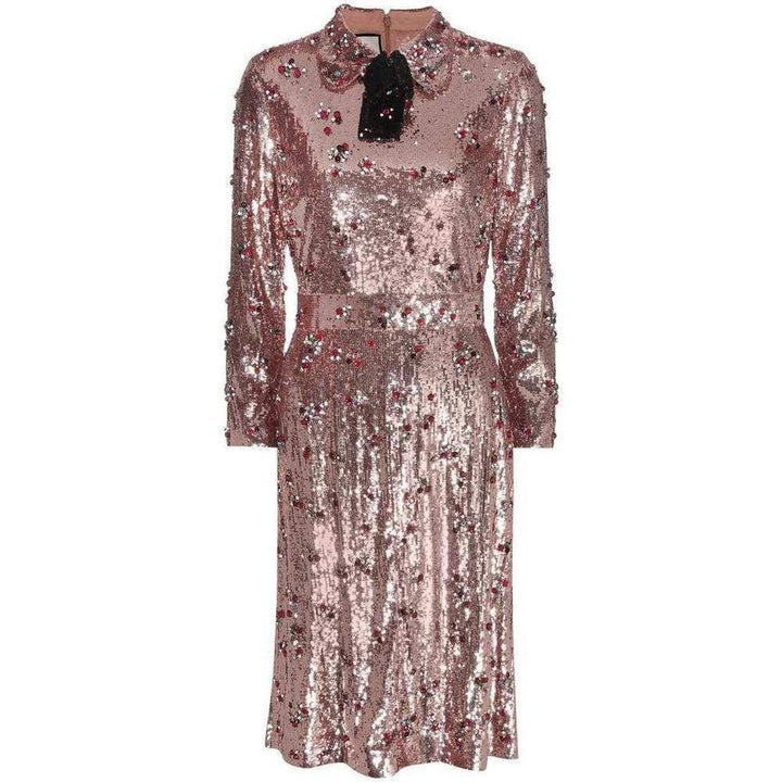 Gucci-Sequins with Crystal Embroidered Dress - Runway Catalog