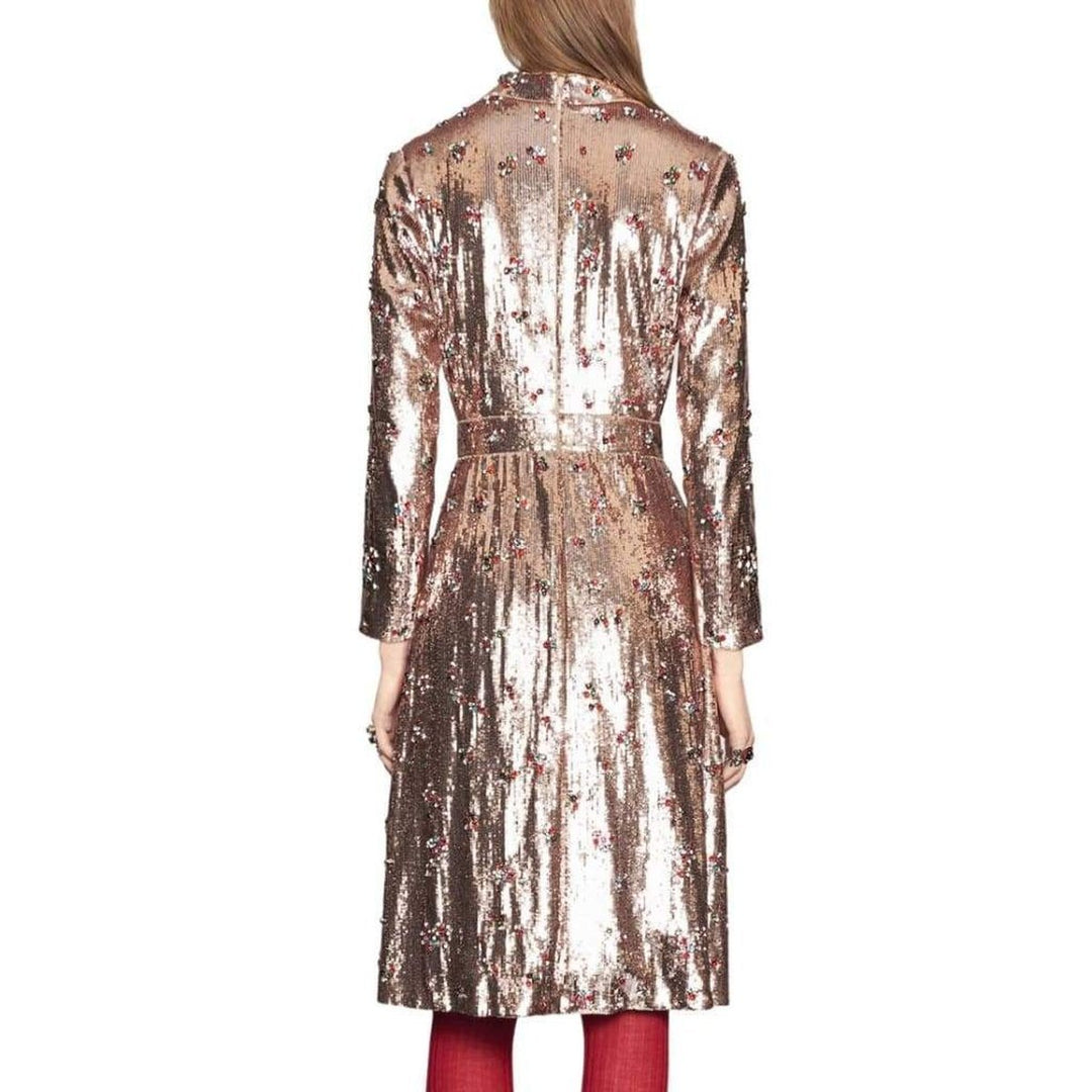 Sequins with Crystal Embroidered Dress
