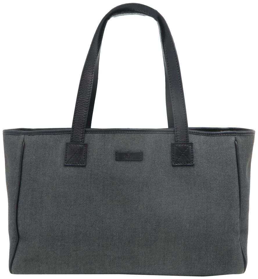 G*G Shopping Black Canvas Tote