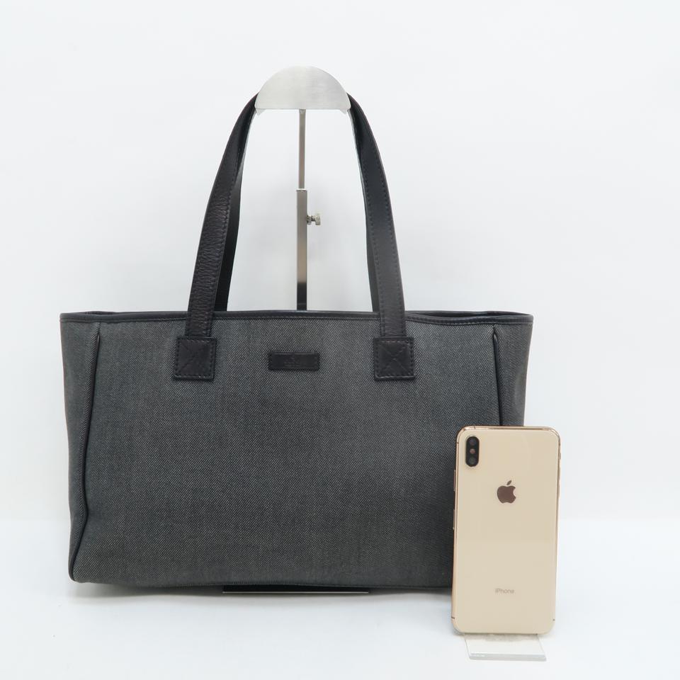 G*G Shopping Black Canvas Tote