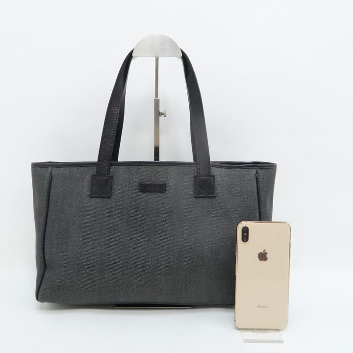 G*G Shopping Black Canvas Tote