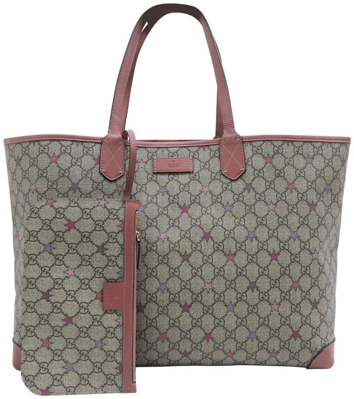 G*G Shopping Tote W W/P Grey Canvas Shoulder Bag
