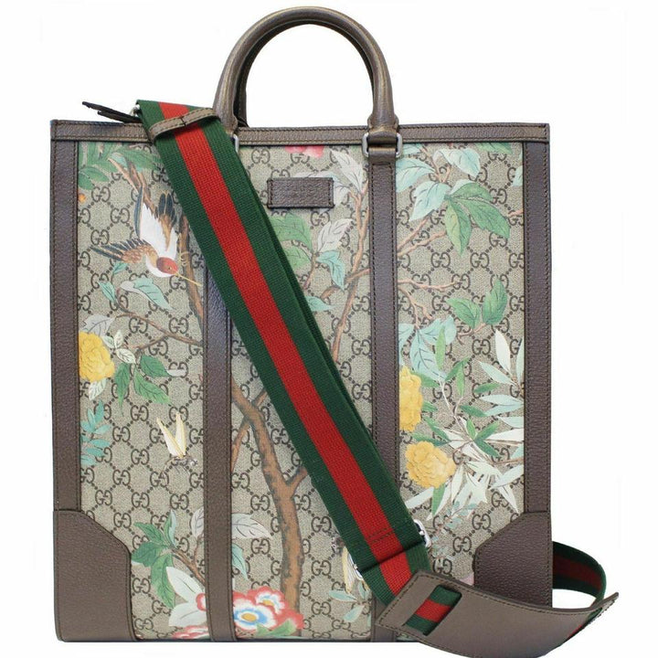 G*G Shoulder Bag Monogram Tian Print Maple Brown Gg Supreme Canvas Tote
