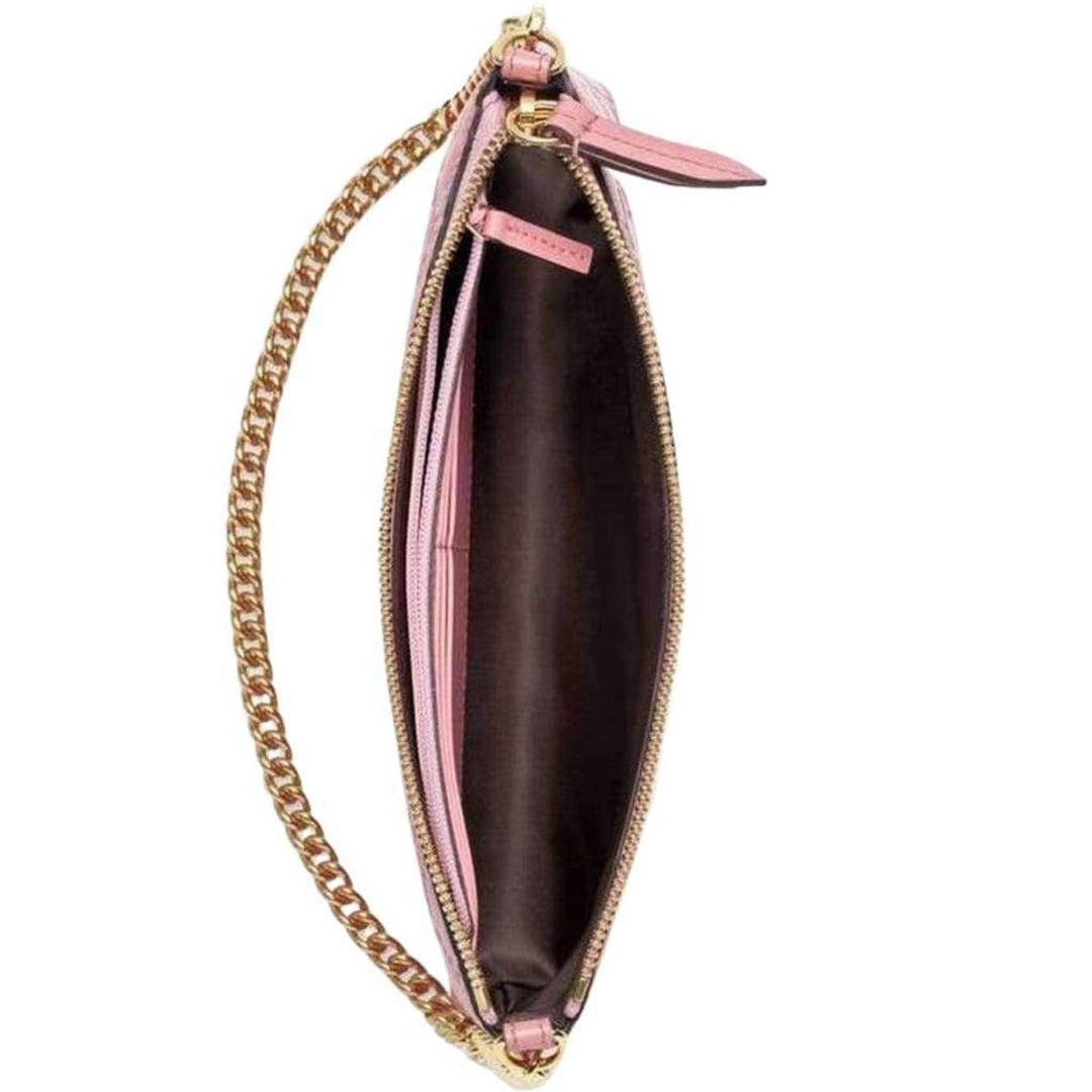 Signature Pink Leather Wristlet Wallet