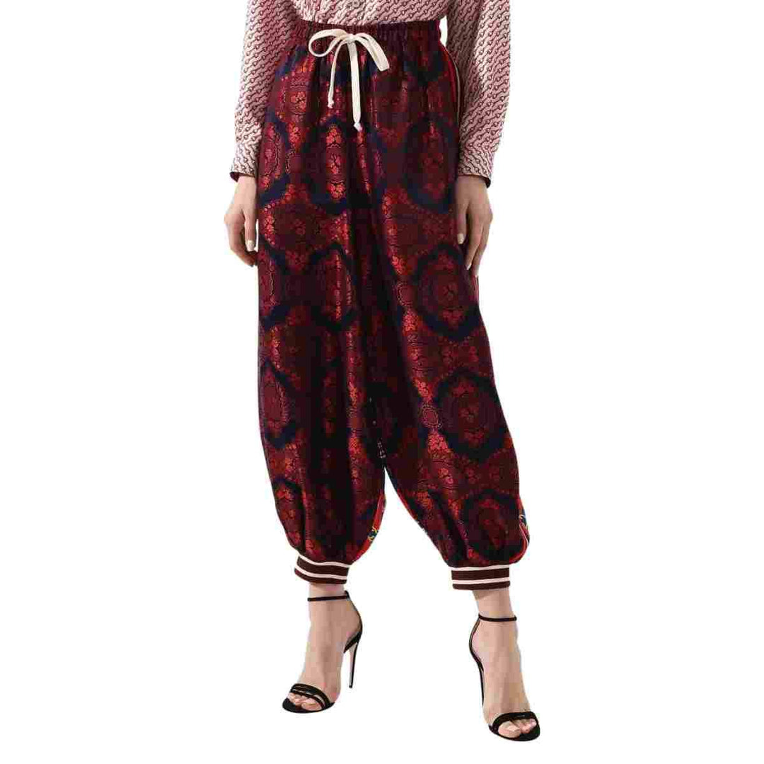 Silk Spice Blue Twill Trouser Jogger Pants